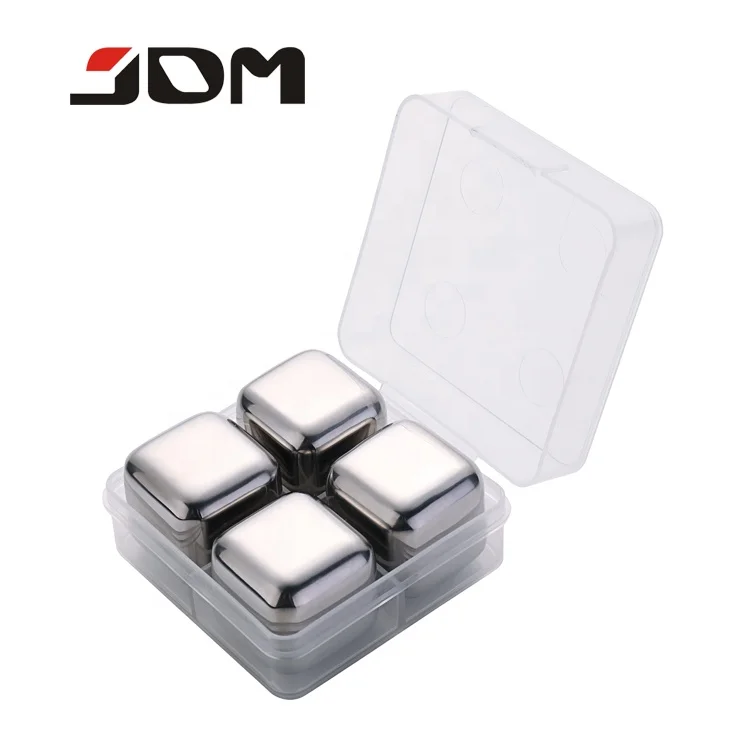 

2019 Amazon Food grade Drink custom reusable ice cubes stainless steel ice cubes for bar