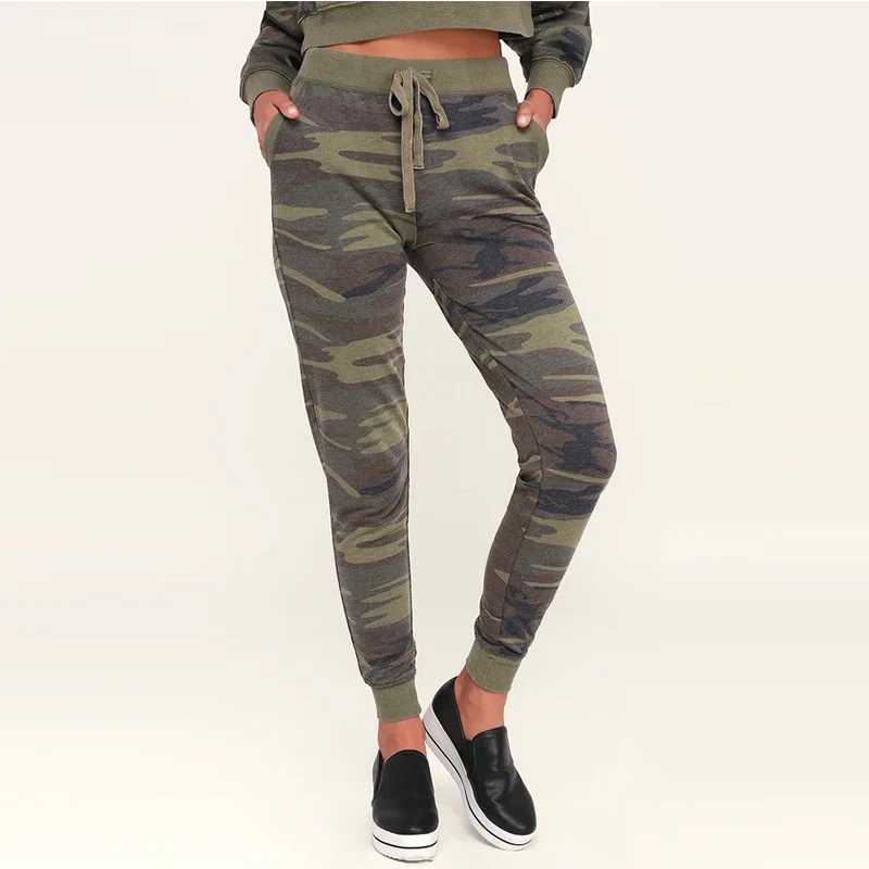 camo tracksuit bottoms women's