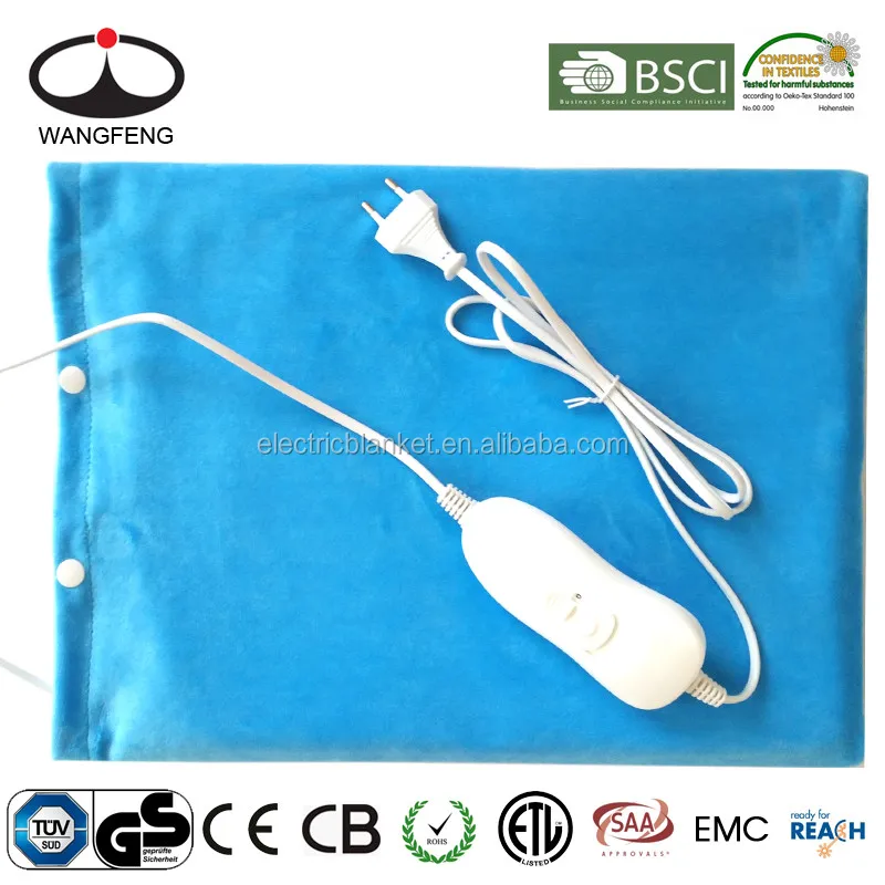 Oem Custom Heated Blanket Leopard Printed Electric Blanket Fleece