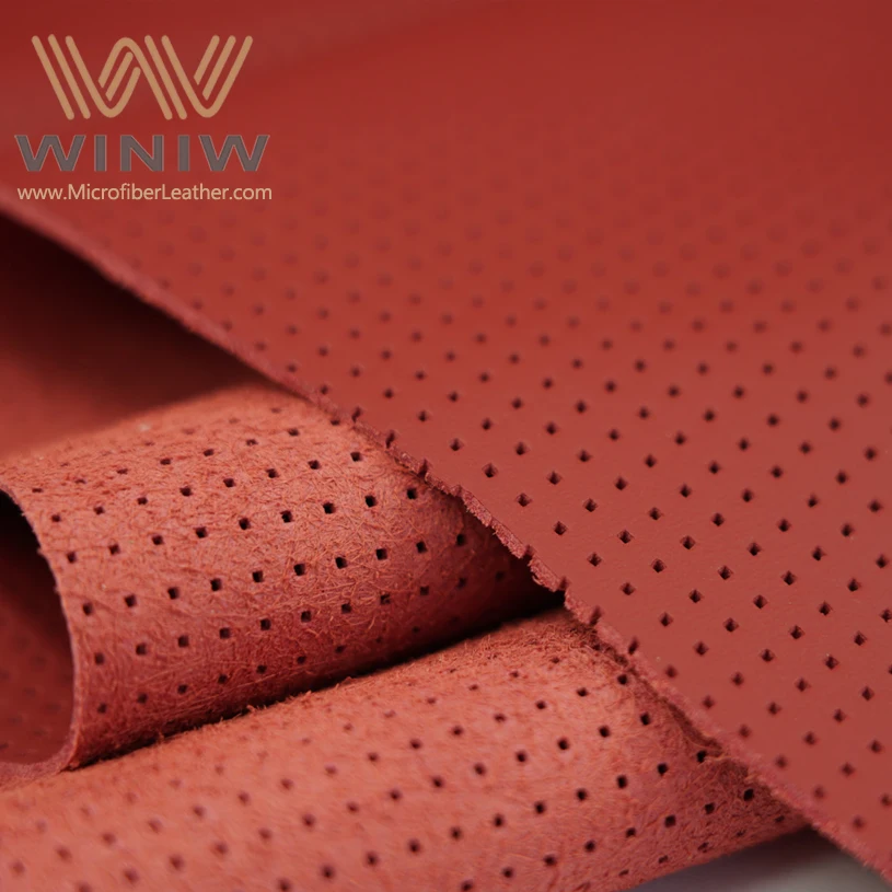 Different Styles High Quality Hole Punched Faux Synthetic Articical Leather  For Car Seat Covers Material