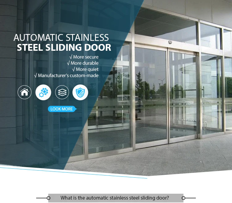 China commercial automatic sliding glass doors cost