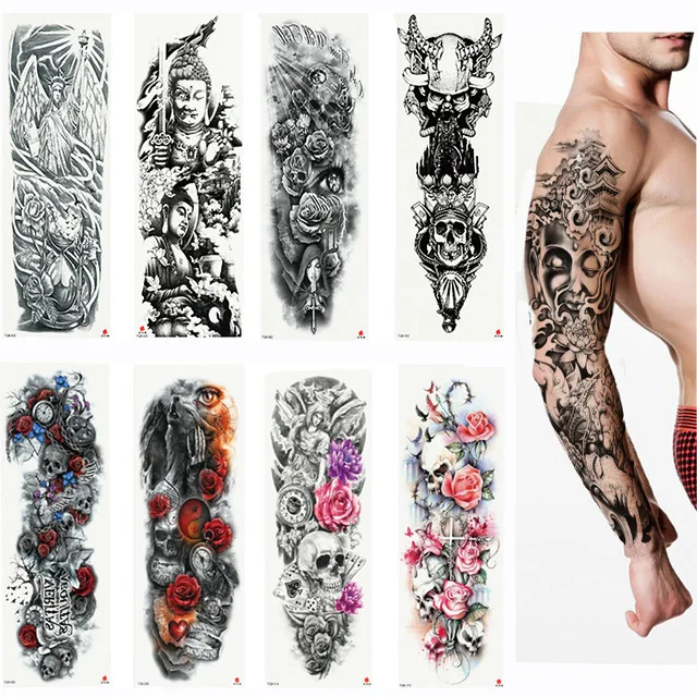 47+ Free Download Temporary Tattoo Arm Sleeve Idea Tattoo Photos