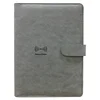 comfortable surface leather planner diary notebook with wireless charger usb flash drive and power bank