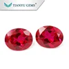 Free Sample 7x9mm Oval 8# Synthetic Pigeon Blood Red Ruby