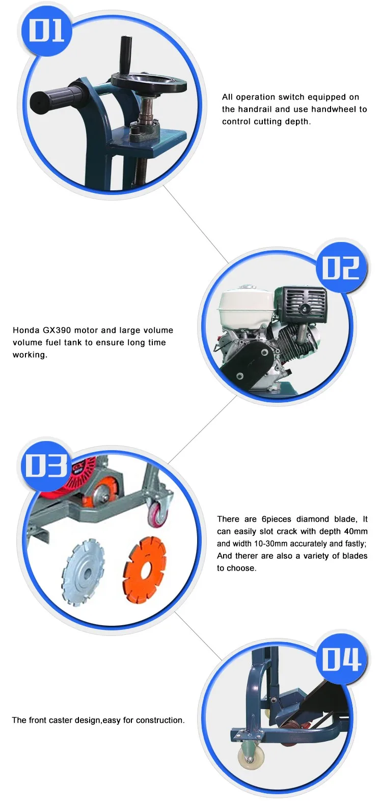 Depth Asphalt Concrete Road Groove Cutting Machine Products from Jining