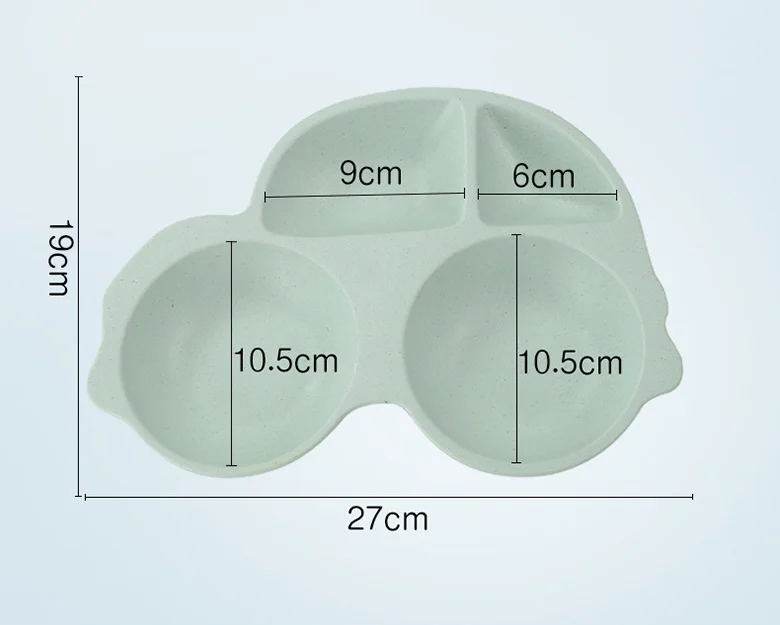 Customized Made Bamboo Fiber Kids Plate, Bamboo plates for kids