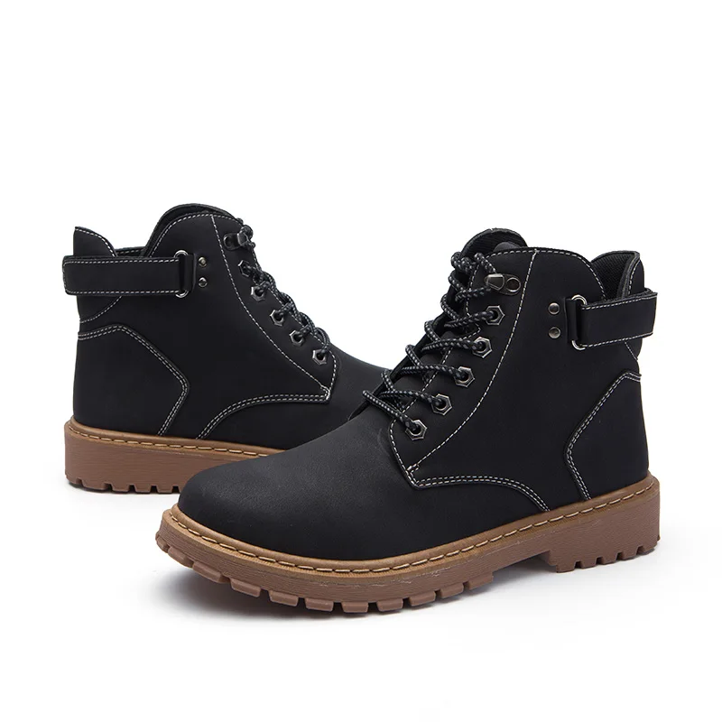 

YT Shoes Men's Casual Genuine Leather Shoes High Quality Cowhide Boot Vintage Style Short Boots