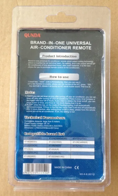 New Original Universal A/c Remote Control for Chigo Air Conditioner Conditioning,Suitable for air Conditioner Remote Control