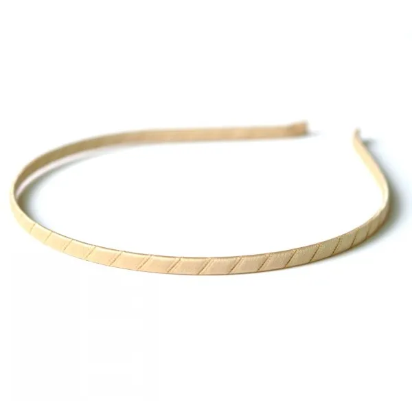 

5mm Width Ribbon Wrapped Metal Hairband DIY Crafting Handmade Hair Accessory Baby Photography Props Kidocheese, 16colors