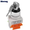 LAY37-11Y/2 2 position Key rotary push button switch