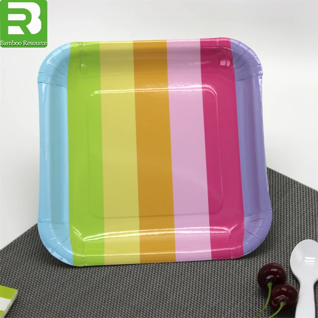 cheap colored paper plates