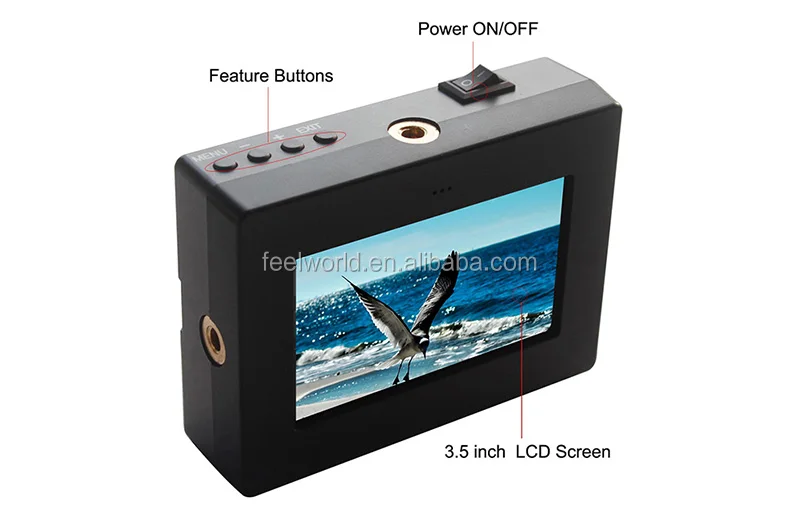 
Feelworld tft lcd 800*480 3.5 viewfinder with hdmi input and output 