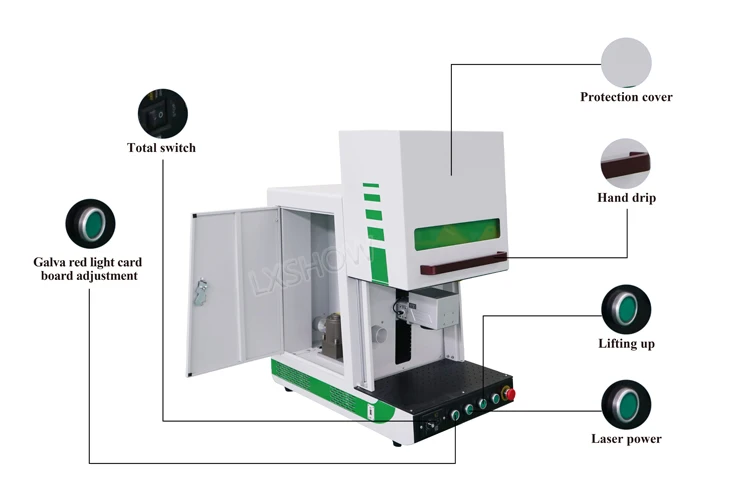Manufacturer Supplier Cover Mini Fiber Laser Marking Machine 20w Price