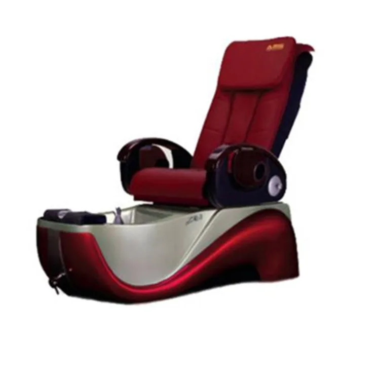 

Nail salon used luxury metallic paint surface spa base pedicure massage chair leather cover kit, Picture