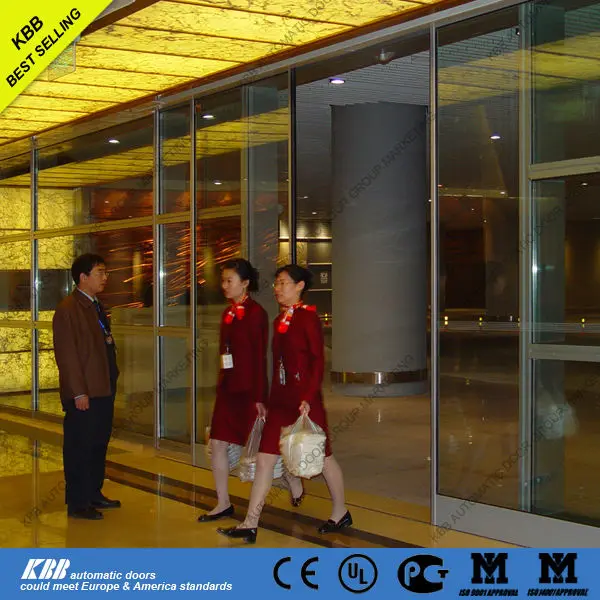 Airport Supermarket Automatic Commercial Sliding Glass Entry Door