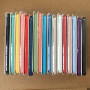 Luxury Microfibre Liquid Silicone Gel Phone Case for iPhone