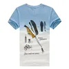 fashion dip dye printing t shirt for men