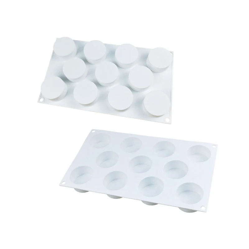 

Geometry small animal mousse silicone mold baking cake mold, White