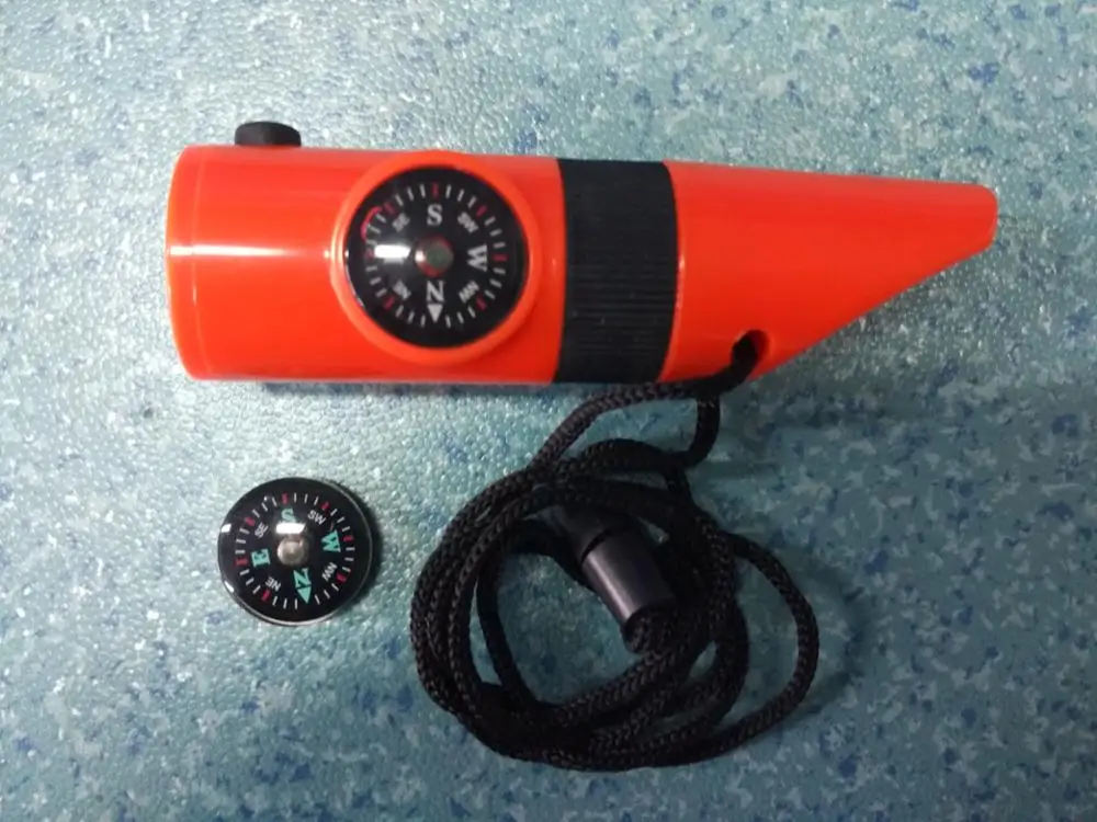 2019 7 In 1 Whistle Multi Function Camping Hiking Survival Emergency