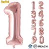 Cheapest Hot Selling Helium Style 32 Inch Rose Gold Number Inflatable Balloons Toys for Kids