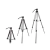 WEIFENG717 1.3M Black Aluminum Alloy Pro Camera Tripod Kit + Cleaning Paper + Camera Bag + Shutter Release Cable for DSLR Camera