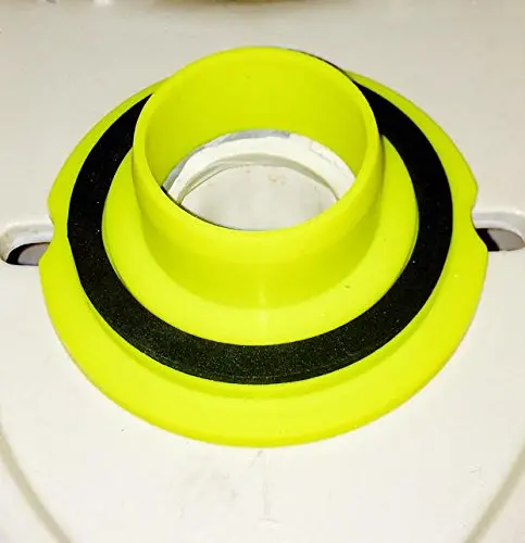 Leakno Gasket - Wax Free Toilet Seal | Toilet seal | Toilet Gasket Seal | Toilet Seal, Waxless Toilet Ring | Universal Kit + Hardware Set (1)