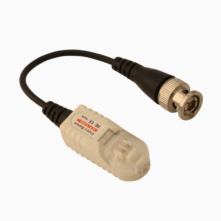 Tool free single channel passive video balun HY-108C