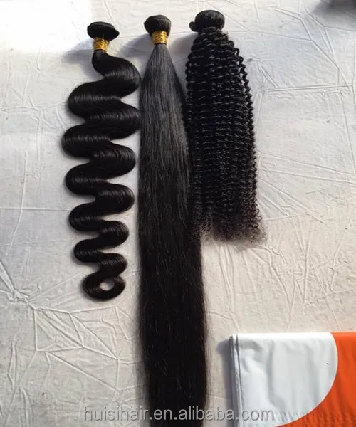 

Large Stock Hotsale USA UK South African 100g/bundle Peruvian hair Natural black color 100% real human hair