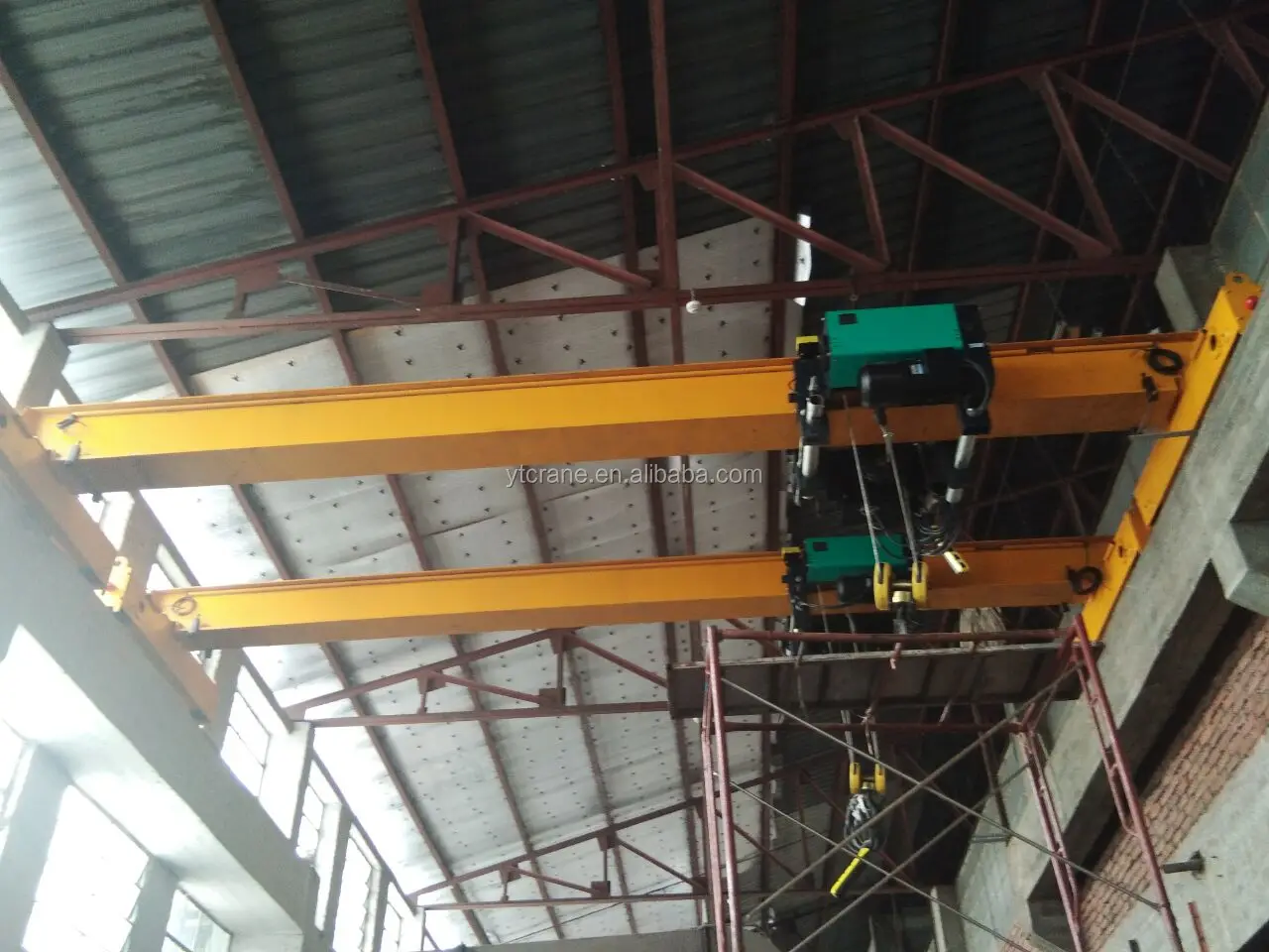 10 ton 5t European single girder overhead cranes for sale