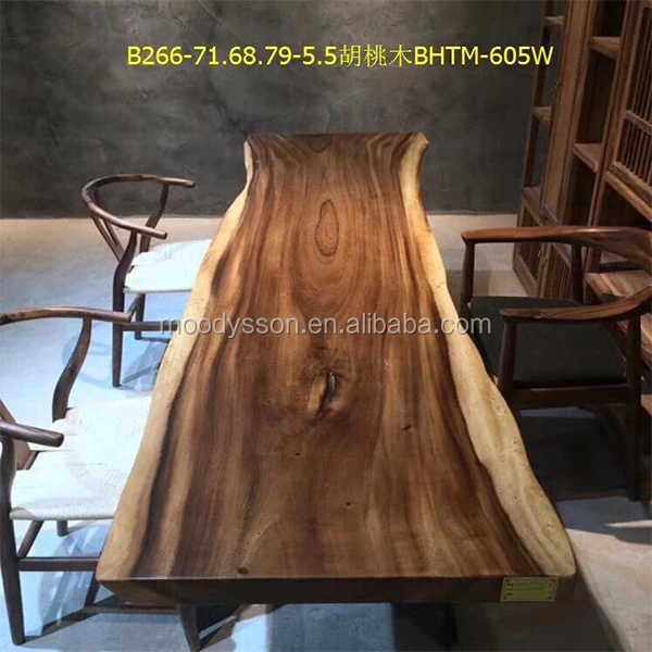 Wholesale Straight Side Solid South America Walnut Beautiful Splicing