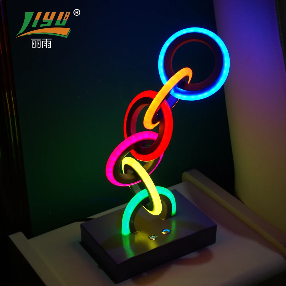 
custom antique fancy handmade decorative standing led neon lamps 