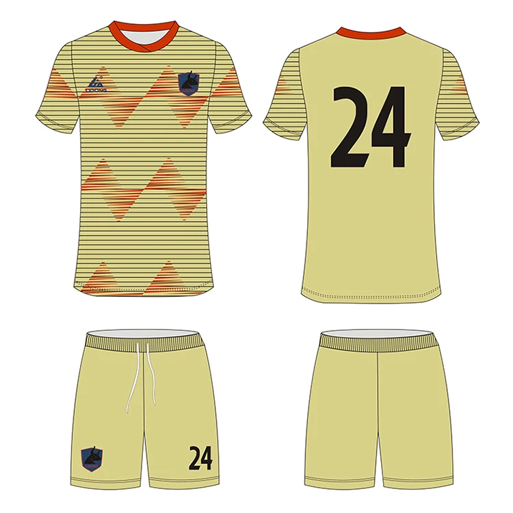 Wholesale Custom Cheap Full Set Soccer Jersey Oem Youth Football Uniforms