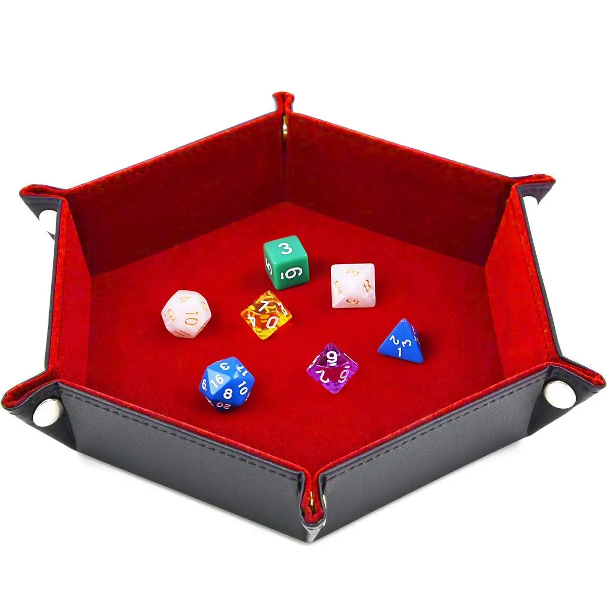 Hot Sale Personal Pu Leather Dice Rolling Tray Set Buy Dice Rolling