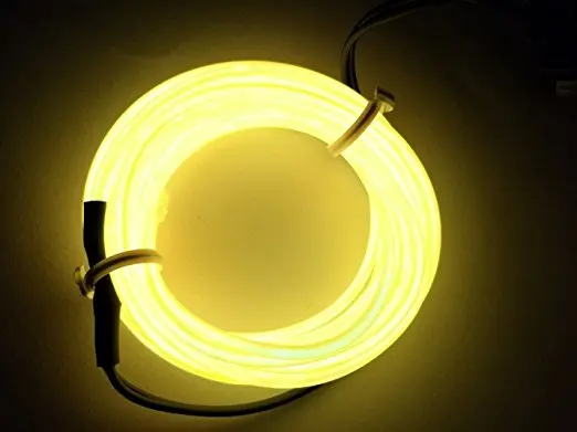 3M 9.6ft Flexible Neon Light EL Wire Rope Tube + Controller Amazingly Bright New Generation of Micro LEDs for Indoor and Outdoor