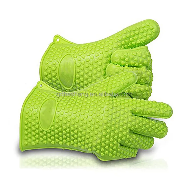 
Silicone Grilling Gloves Heat Resistant Cooking Kitchen Pot Holders and Oven Mitts Protective Baking silicone glove 