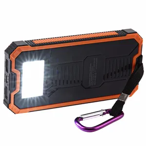 10000mAh Waterproof Solar Power Bank