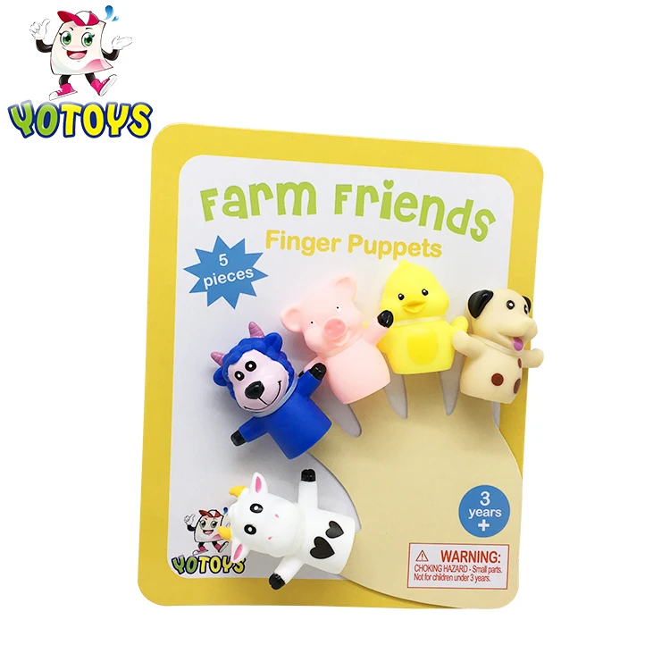 Plastic Toy Manufacturer High Quality Animal Family Shape Finger