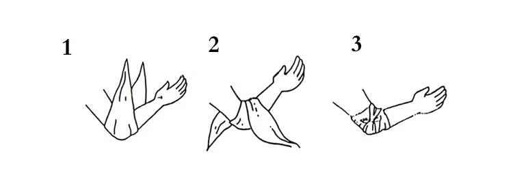 gauze triangle bandages