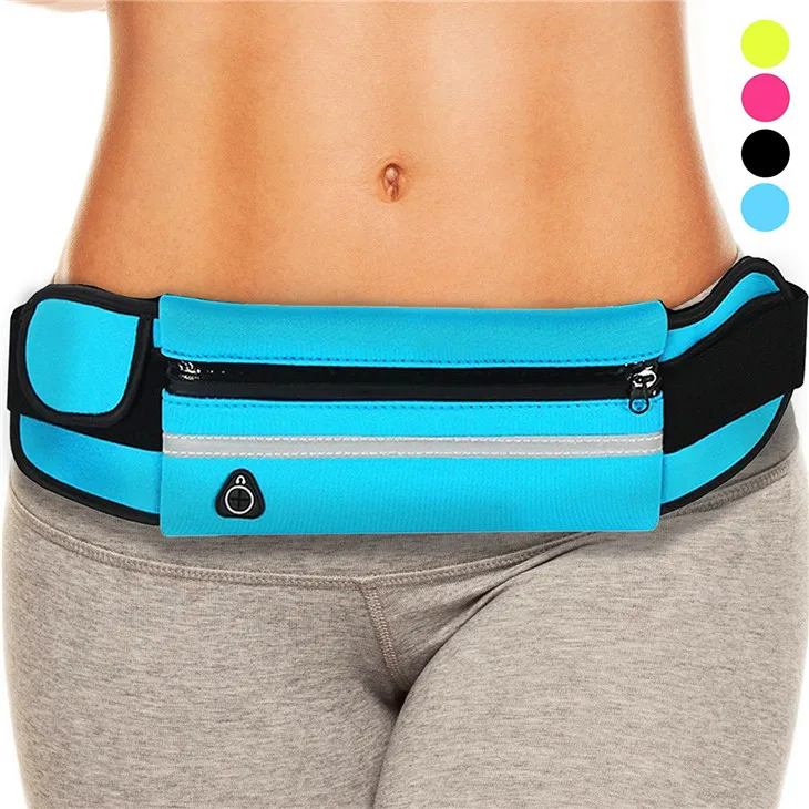 

Neoprene Waterproof Fitness Slimming Fanny Pack Waist Belt Running Sports Elastic Waist Bag, Pink