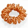 4.0cm high quality 3 wire across shiny colorful hair circle ponytail ring elastic band