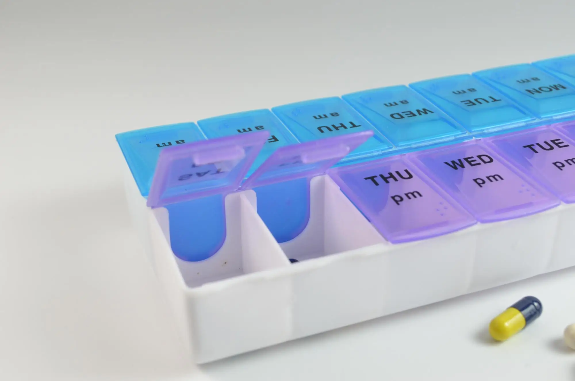 7 Days Pill Organizer Seven Days Am/pm Pill Planner Pill Box Buy 7