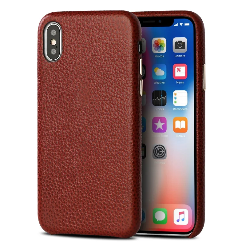

Genuine Leather Business Anti-fall Mobile Phone Case for iPhone X XS Max 11 12 Custom Handmade Phone Case Bags for iPhone