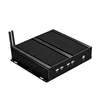 2018 factory cheap fanless embedded industrial rugged mini pc computer with intel J1900/I3/I5 inside and Linux optional