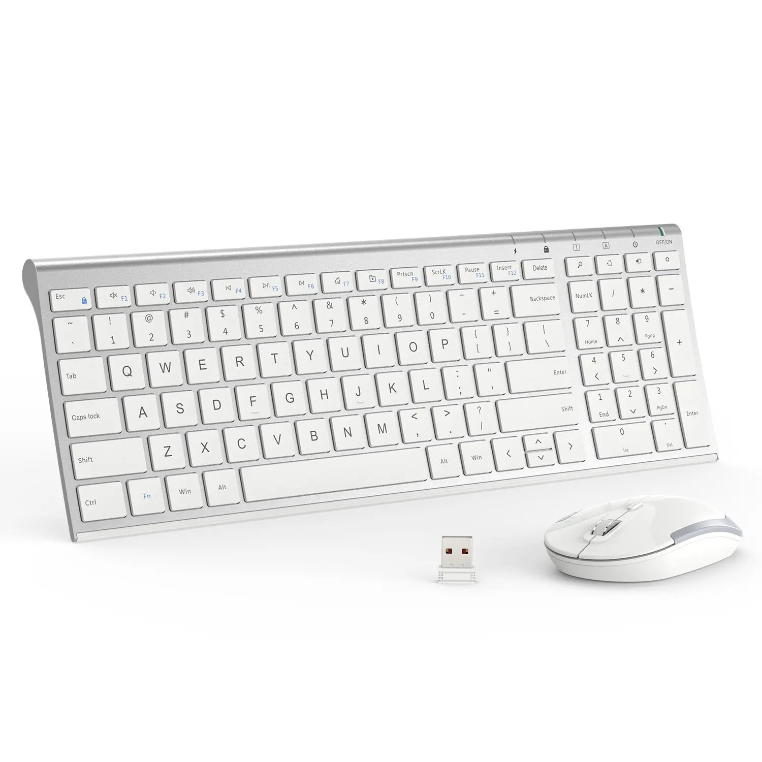 Iclever Gk03 Wireless Keyboard And Mouse Combo Rechargeable Battery