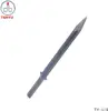 Masonry pneumatic straight shank point chisel for concrete