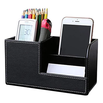 Pu Leather Desk Organizer Pen Pencil Holder Business Name Pu Leather Desk Organizer Pen Pencil