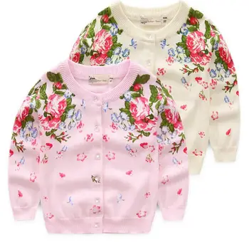 Korean Style V Neck Children Sweaters Printed Coats For Kids Fall Boutique Girl Clothing , Buy Fall Boutique Girl Clothing,Children Sweaters,Coats For