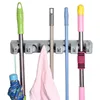High quality Mop and Broom Holder Wall Closet Mounted Household Tool and Garage Storage Organization Racks Hooks