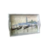 Inkjet Printing Antique Decorative Lacquer Wooden Serving Tray With Logo