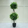 Eco-friendly Wholesale Landscaping Plastic Artificial Topiary Spiral Bonsai Simulation Plant